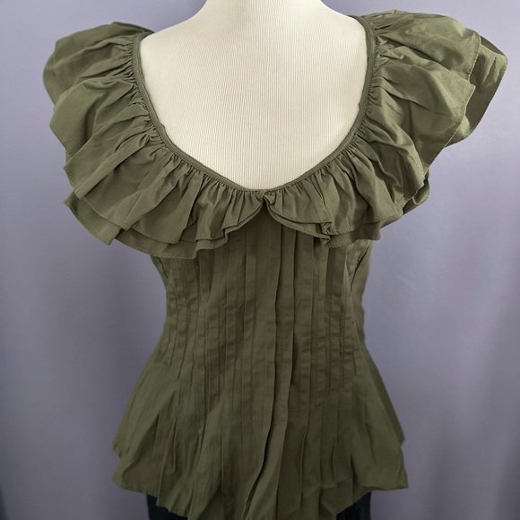 Pintuck Ruffle Blouse - Picture 5 of 9